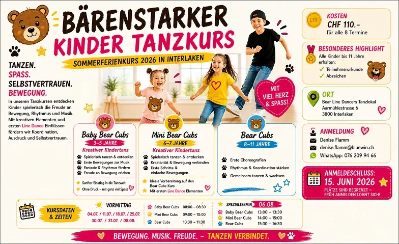 Bärenstarker Kinder Tanzkurs