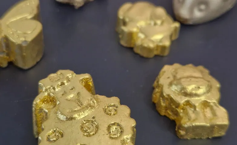 Vergolden auf Beton - Tierfiguren für Kinder